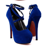 CROSS-STRAP PLATFORM PUMPS - B ANN'S BOUTIQUE