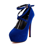 CROSS-STRAP PLATFORM PUMPS - B ANN'S BOUTIQUE