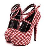CROSS-STRAP PLATFORM PUMPS - B ANN'S BOUTIQUE