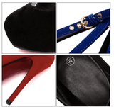 CROSS-STRAP PLATFORM PUMPS - B ANN'S BOUTIQUE