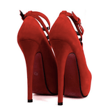 CROSS-STRAP PLATFORM PUMPS - B ANN'S BOUTIQUE