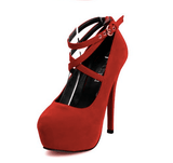 CROSS-STRAP PLATFORM PUMPS - B ANN'S BOUTIQUE