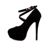 CROSS-STRAP PLATFORM PUMPS - B ANN'S BOUTIQUE
