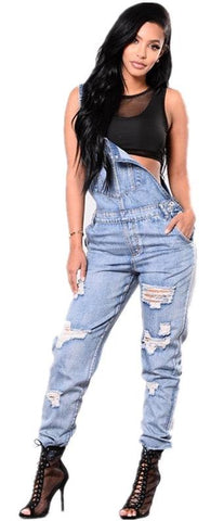 DAISY MAE’S  DESTROYED OVERALLS - B ANN'S BOUTIQUE