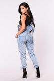 DAISY MAE’S  DESTROYED OVERALLS - B ANN'S BOUTIQUE