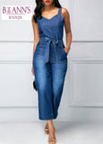 DAISY’S  DENIM JUMPSUIT - B ANN'S BOUTIQUE