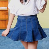DELIAHA’S DENIM MINI SKIRT - B ANN'S BOUTIQUE