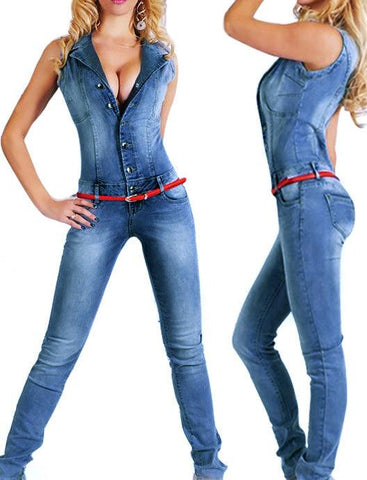 DENIM DIVA JUMPSUIT - B ANN'S BOUTIQUE