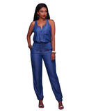 DENIM TANK TOP JUMPSUIT - B ANN'S BOUTIQUE