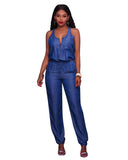 DENIM TANK TOP JUMPSUIT - B ANN'S BOUTIQUE