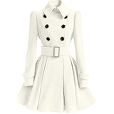 DOUBLE-BREASTED WOMENS BELTED PEACOATS - B ANN'S BOUTIQUE