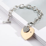 DOUBLE HEART CHAINS OF LOVE BRACELET - B ANN'S BOUTIQUE