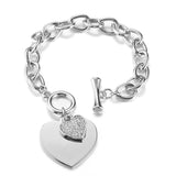 DOUBLE HEART CHAINS OF LOVE BRACELET - B ANN'S BOUTIQUE