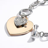 DOUBLE HEART CHAINS OF LOVE BRACELET - B ANN'S BOUTIQUE