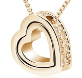 DOUBLE HEART PENDANT NECKLACE - B ANN'S BOUTIQUE