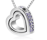 DOUBLE HEART PENDANT NECKLACE - B ANN'S BOUTIQUE