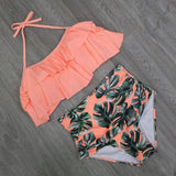 DOUBLE-RUFFLE DOUBLE-TROUBLE TWO-PIECE SWIMSUIT - B ANN'S BOUTIQUE