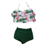 DOUBLE-RUFFLE DOUBLE-TROUBLE TWO-PIECE SWIMSUIT - B ANN'S BOUTIQUE