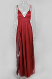 DUAL HIGH SLIT EVENING GOWN - B ANN'S BOUTIQUE