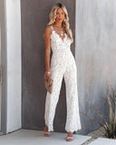 ELEGANCE ENLACE LACE JUMPSUIT - B ANN'S BOUTIQUE, LLC