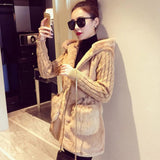 FAUX FUR JACKET WITH KNITTED SLEEVES - B ANN'S BOUTIQUE