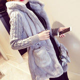 FAUX FUR JACKET WITH KNITTED SLEEVES - B ANN'S BOUTIQUE