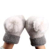 FAUX FUR-LINED MITTENS - B ANN'S BOUTIQUE