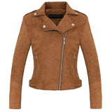 FAUX SUEDE BIKER JACKET - B ANN'S BOUTIQUE