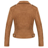 FAUX SUEDE BIKER JACKET - B ANN'S BOUTIQUE