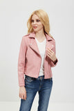 FAUX SUEDE BIKER JACKET - B ANN'S BOUTIQUE