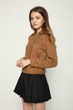 FAUX SUEDE BIKER JACKET - B ANN'S BOUTIQUE