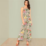 FELICITY’S FLORAL STRIPE JUMPSUIT - B ANN'S BOUTIQUE