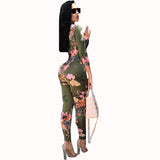 FITTED & FLAUNTING FLORAL JUMPSUIT - B ANN'S BOUTIQUE