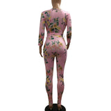 FITTED & FLAUNTING FLORAL JUMPSUIT - B ANN'S BOUTIQUE