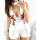FLORA’S FLORAL EMBROIDERED ROMPER - B ANN'S BOUTIQUE