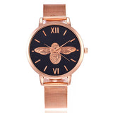 FLORAL & FRIENDS METAL MESH BAND WATCH - B ANN'S BOUTIQUE