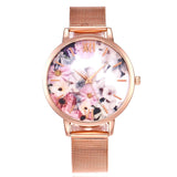 FLORAL & FRIENDS METAL MESH BAND WATCH - B ANN'S BOUTIQUE