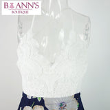 FLORAL & LACE SHEER DRESS - B ANN'S BOUTIQUE