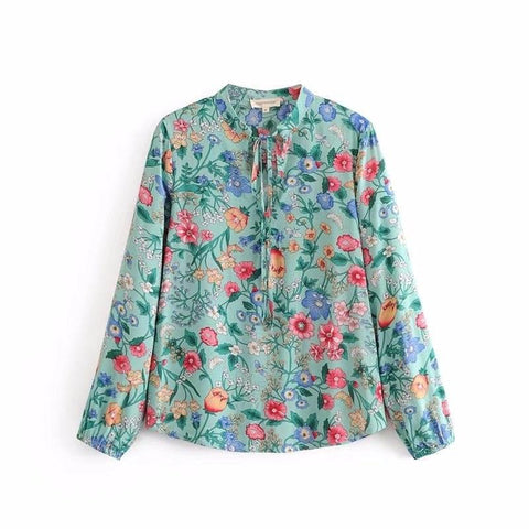 FLORAL BOHO BLOUSE - B ANN'S BOUTIQUE