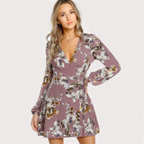 FLORAL BOUQUET WRAP (IT UP) DRESS - B ANN'S BOUTIQUE