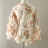 FLORAL DREAM WRAP TOP - B ANN'S BOUTIQUE