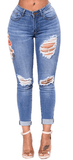 FLORAL EMBROIDERED JEANS - B ANN'S BOUTIQUE