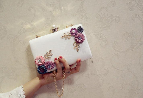 FLORAL EVENING CLUTCH - B ANN'S BOUTIQUE