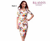 FLORAL SHEATH DRESS - B ANN'S BOUTIQUE