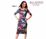 FLORAL SHEATH DRESS - B ANN'S BOUTIQUE