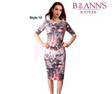 FLORAL SHEATH DRESS - B ANN'S BOUTIQUE