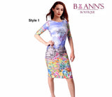 FLORAL SHEATH DRESS - B ANN'S BOUTIQUE