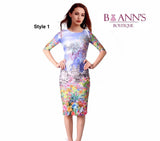 FLORAL SHEATH DRESS - B ANN'S BOUTIQUE