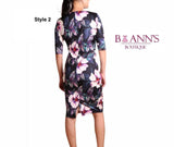 FLORAL SHEATH DRESS - B ANN'S BOUTIQUE