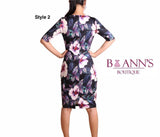 FLORAL SHEATH DRESS - B ANN'S BOUTIQUE